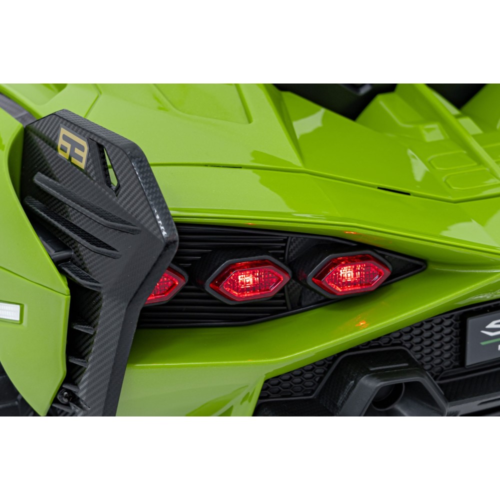 JOKO Elektrické Autíčko Lamborghini Sian 4x4, penové kolesá, kožené sedadlo, zelené