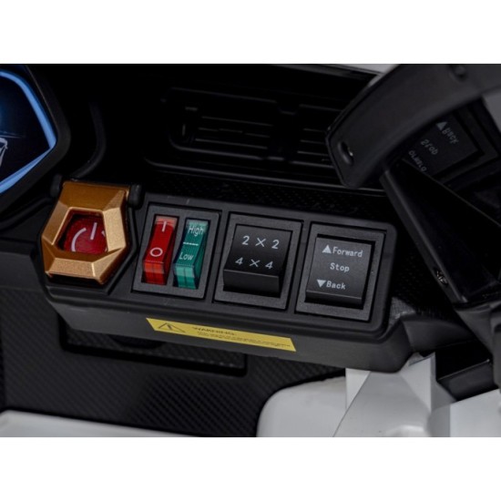 JOKO Elektrické Autíčko Lamborghini Sian 4x4, penové kolesá, kožené sedadlo, biele