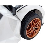 JOKO Elektrické Autíčko Lamborghini Sian 4x4, penové kolesá, kožené sedadlo, biele