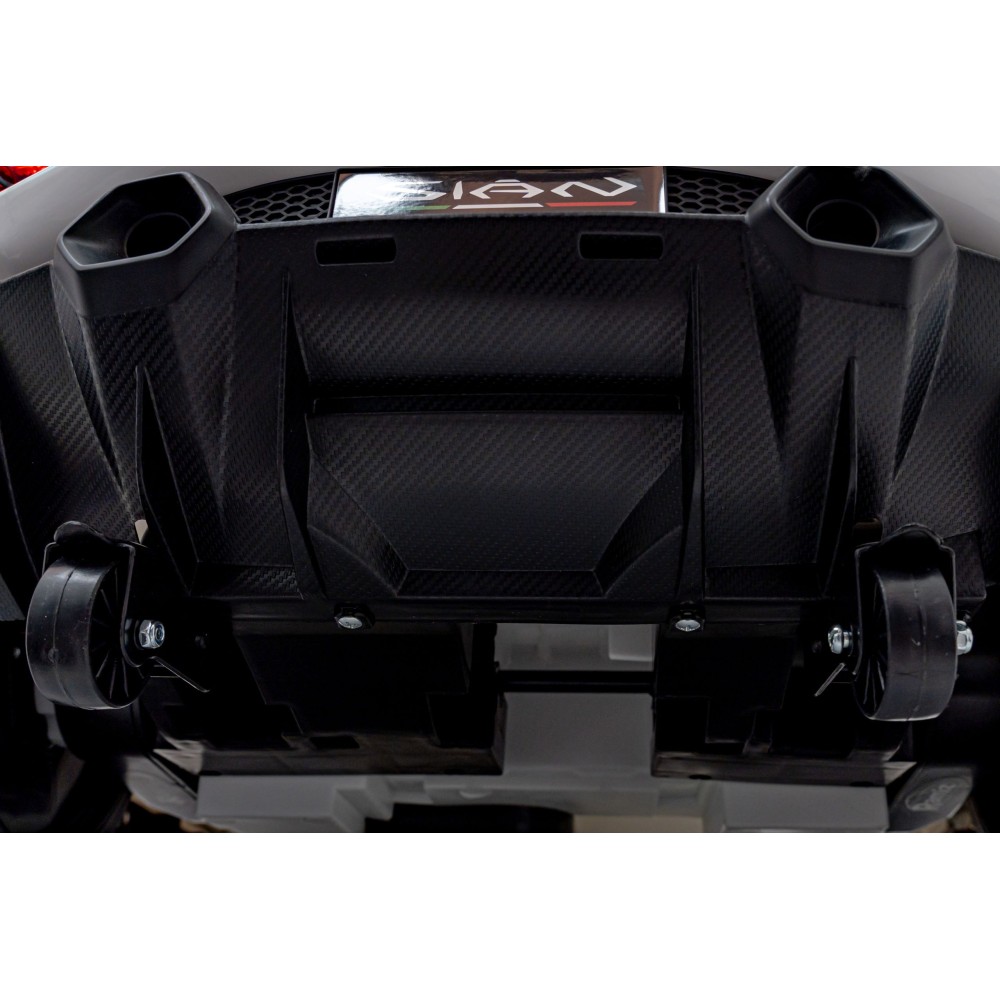 JOKO Elektrické Autíčko Lamborghini Sian 4x4, penové kolesá, kožené sedadlo, biele