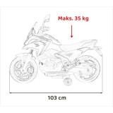 JOKO Elektrická Motorka Honda NC750X, nosnosť 35kg, MP3, USB, modrá