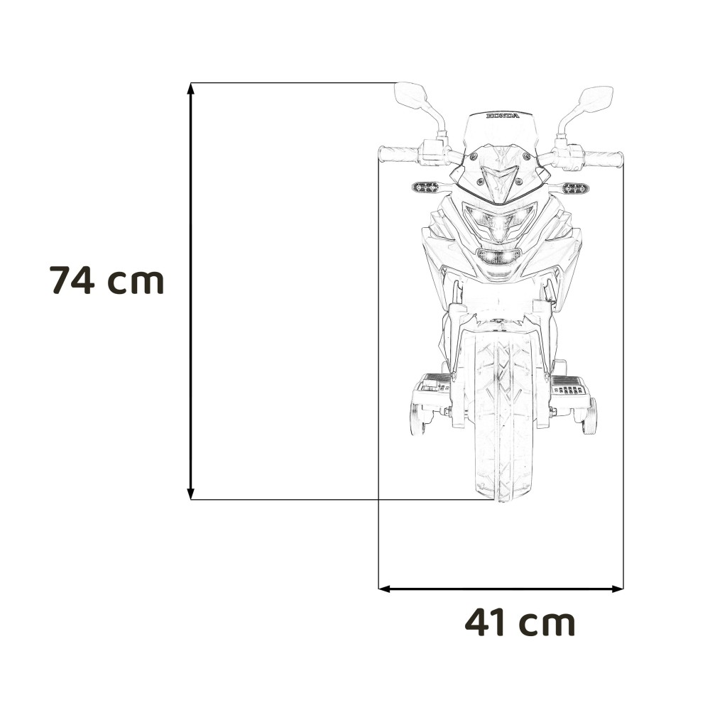 JOKO Elektrická Motorka Honda NC750X, nosnosť 35kg, MP3, USB, modrá