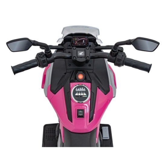 JOKO Elektrická Motorka Honda NC750X, nosnosť 35kg, MP3, USB, ružová
