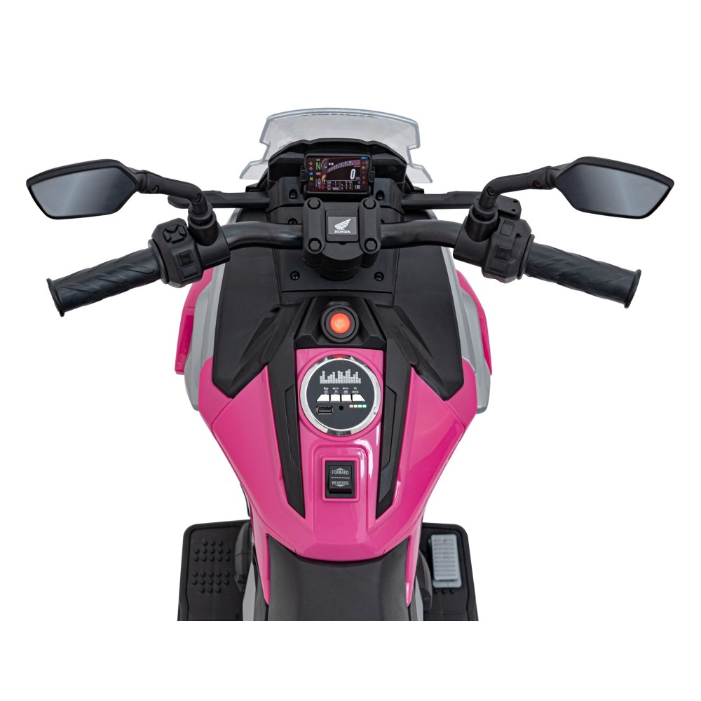 JOKO Elektrická Motorka Honda NC750X, nosnosť 35kg, MP3, USB, ružová