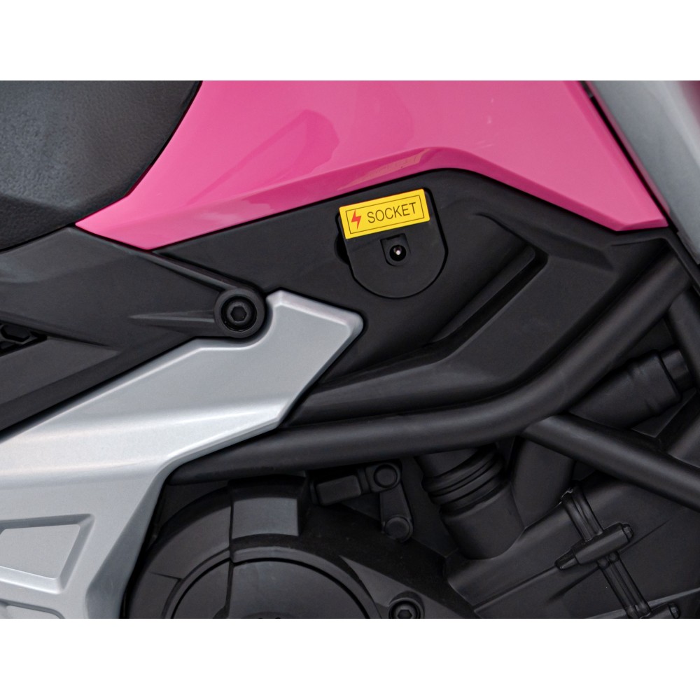JOKO Elektrická Motorka Honda NC750X, nosnosť 35kg, MP3, USB, ružová