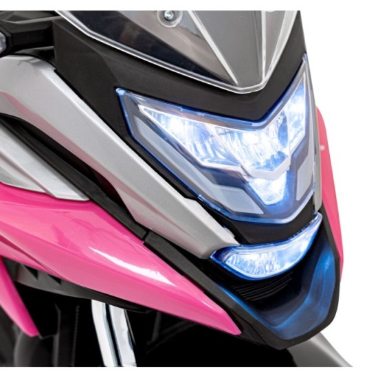 JOKO Elektrická Motorka Honda NC750X, nosnosť 35kg, MP3, USB, ružová
