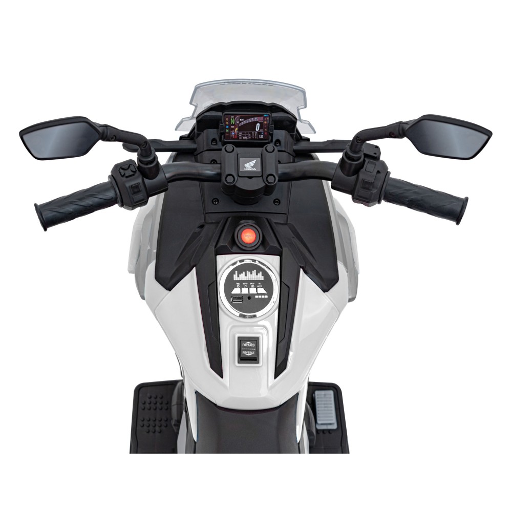JOKO Elektrická Motorka Honda NC750X, nosnosť 35kg, MP3, USB, biela