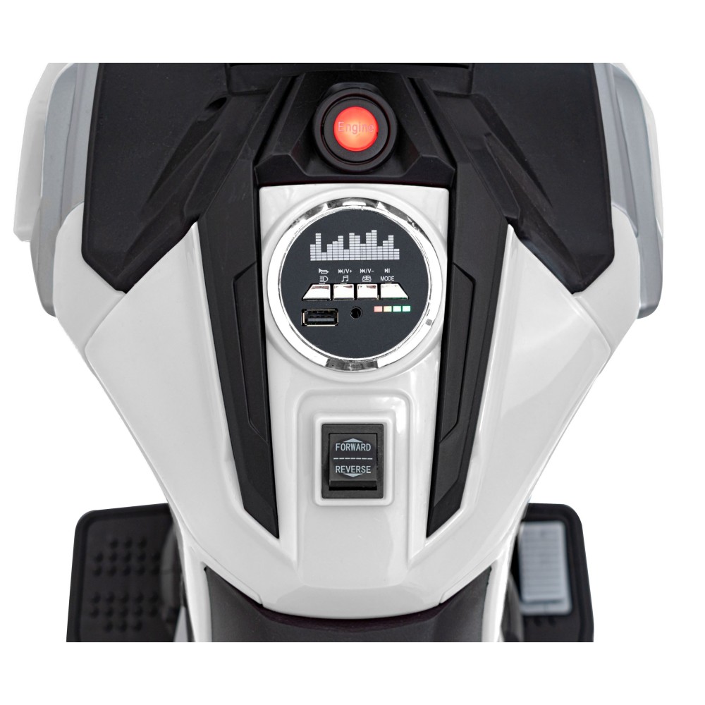 JOKO Elektrická Motorka Honda NC750X, nosnosť 35kg, MP3, USB, biela