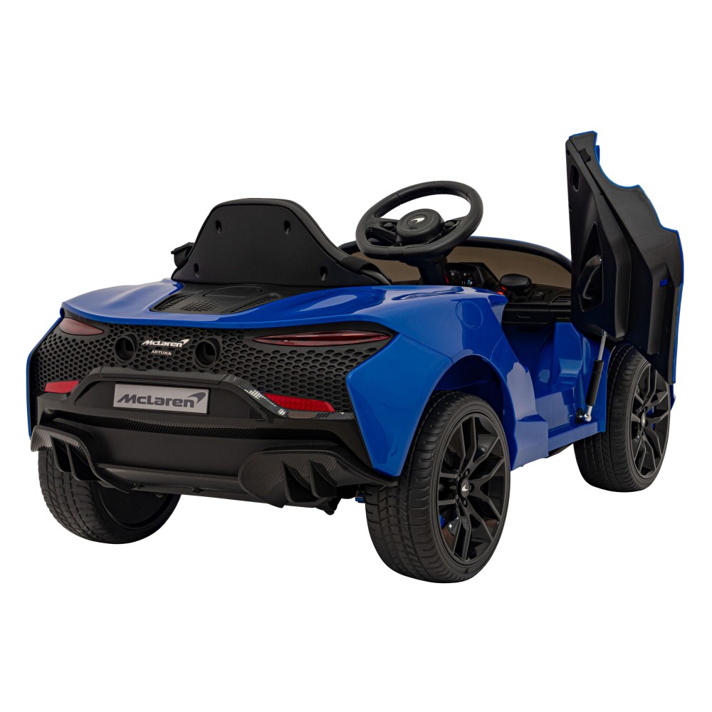 JOKO Elektrické Autíčko McLaren Artura 4x4, penové kolesá, kožené sedadlo, modré