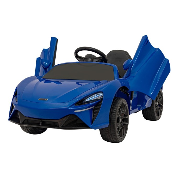 JOKO Elektrické Autíčko McLaren Artura 4x4, penové kolesá, kožené sedadlo, modré