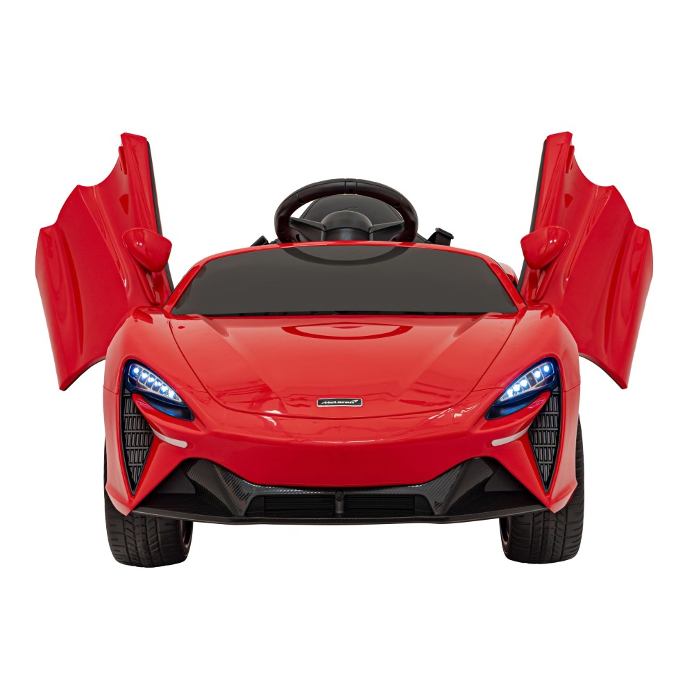 JOKO Elektrické Autíčko McLaren Artura 4x4, penové kolesá, kožené sedadlo, červené