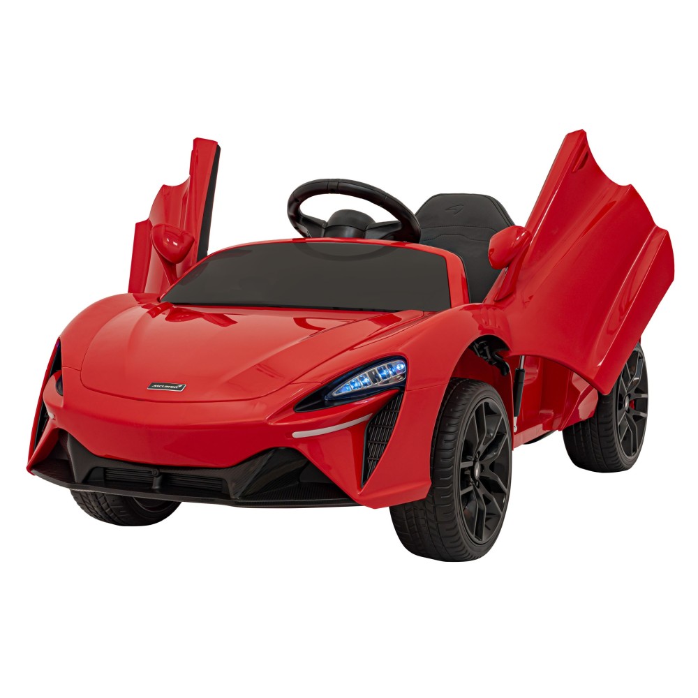 JOKO Elektrické Autíčko McLaren Artura 4x4, penové kolesá, kožené sedadlo, červené