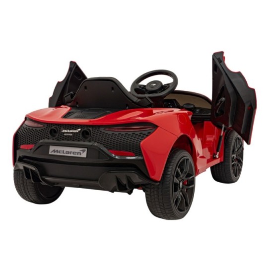 JOKO Elektrické Autíčko McLaren Artura 4x4, penové kolesá, kožené sedadlo, červené