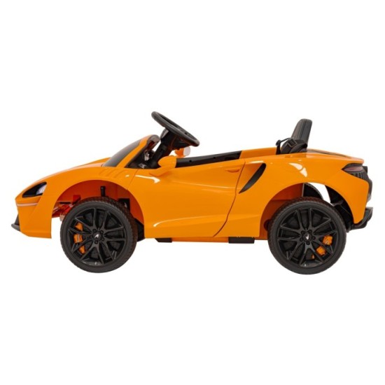 JOKO Elektrické Autíčko McLaren Artura 4x4, penové kolesá, kožené sedadlo, oranžové