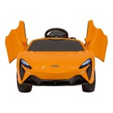 JOKO Elektrické Autíčko McLaren Artura 4x4, penové kolesá, kožené sedadlo, oranžové