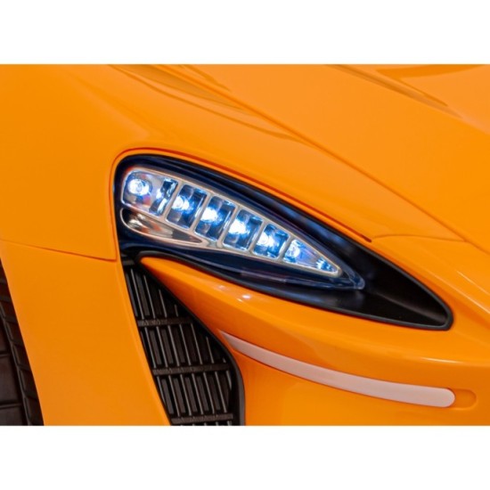 JOKO Elektrické Autíčko McLaren Artura 4x4, penové kolesá, kožené sedadlo, oranžové