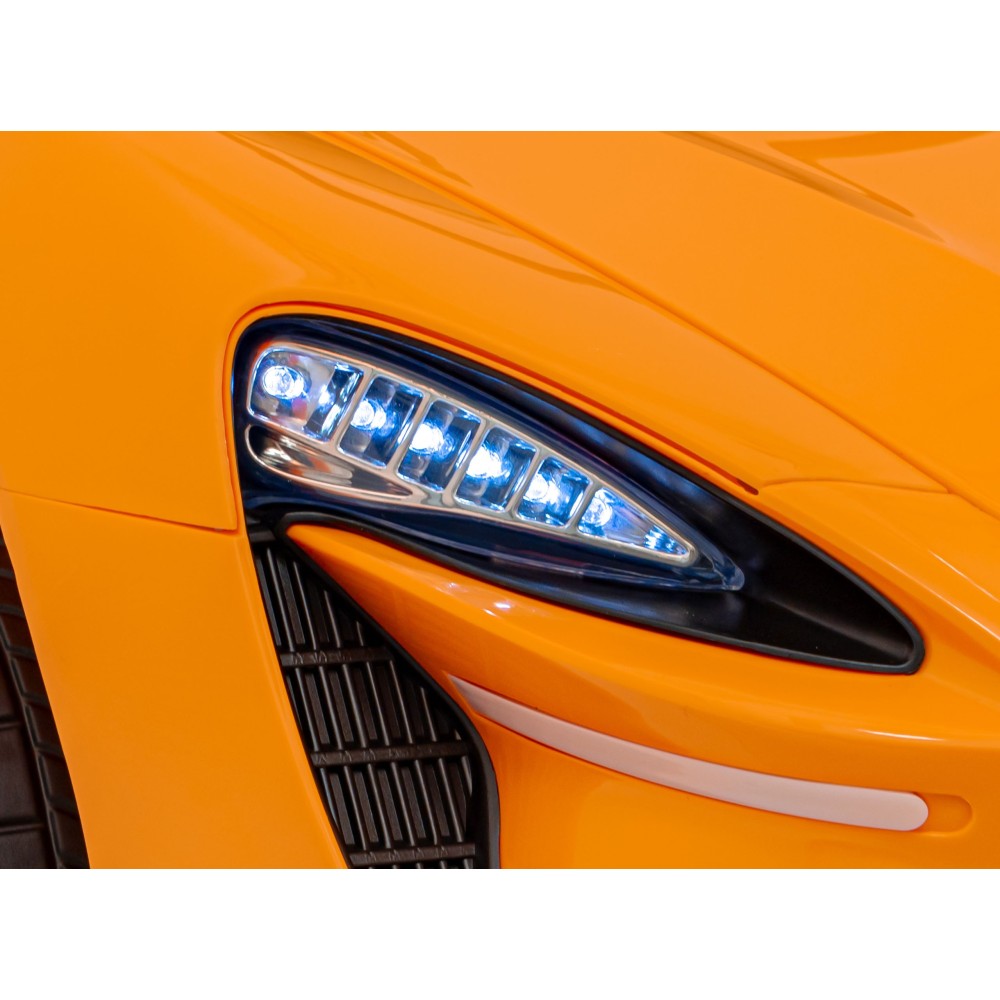 JOKO Elektrické Autíčko McLaren Artura 4x4, penové kolesá, kožené sedadlo, oranžové