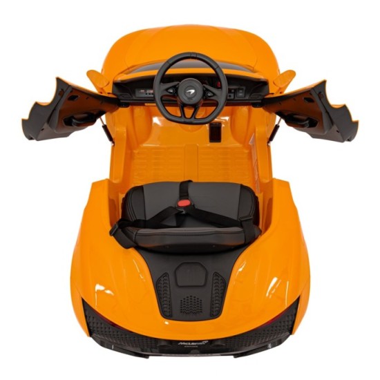 JOKO Elektrické Autíčko McLaren Artura 4x4, penové kolesá, kožené sedadlo, oranžové