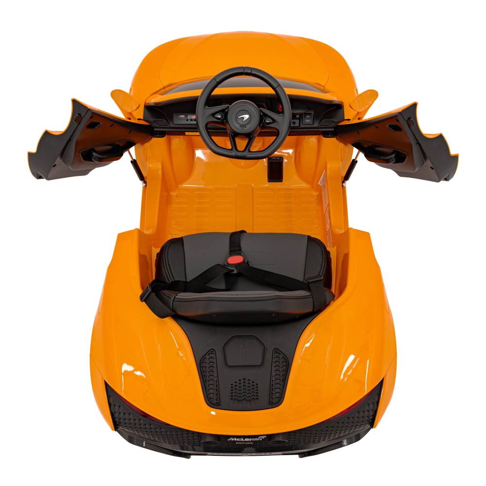 JOKO Elektrické Autíčko McLaren Artura 4x4, penové kolesá, kožené sedadlo, oranžové