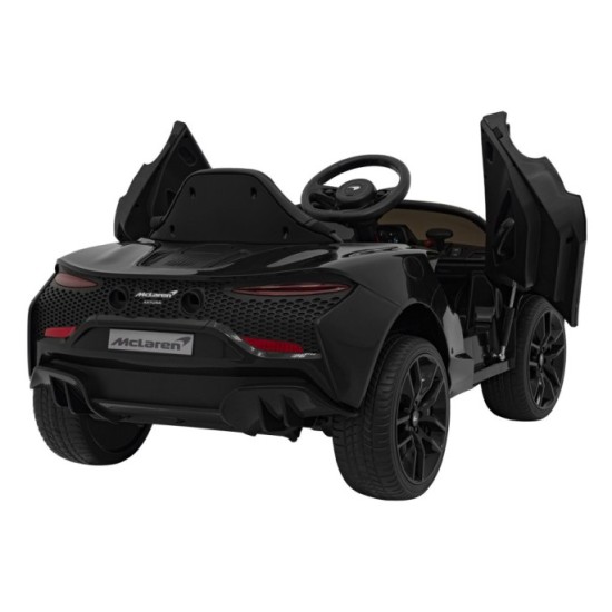 JOKO Elektrické Autíčko McLaren Artura 4x4, penové kolesá, kožené sedadlo, čierne