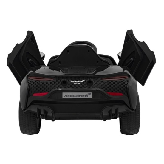 JOKO Elektrické Autíčko McLaren Artura 4x4, penové kolesá, kožené sedadlo, čierne