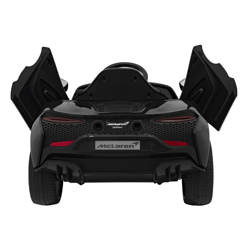 JOKO Elektrické Autíčko McLaren Artura 4x4, penové kolesá, kožené sedadlo, čierne