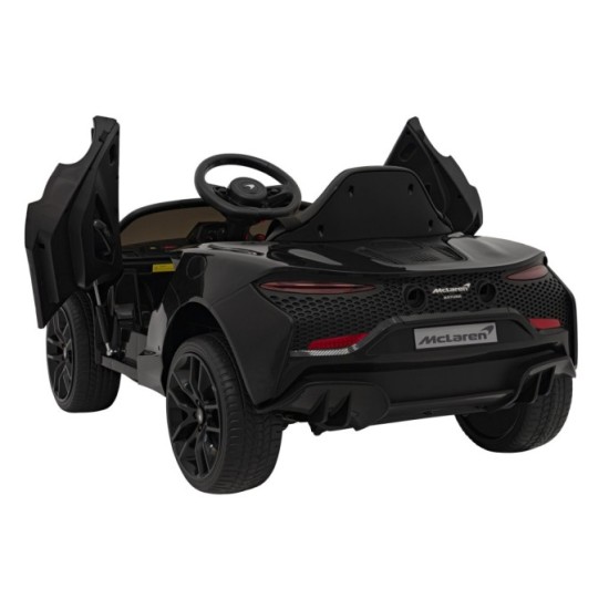 JOKO Elektrické Autíčko McLaren Artura 4x4, penové kolesá, kožené sedadlo, čierne