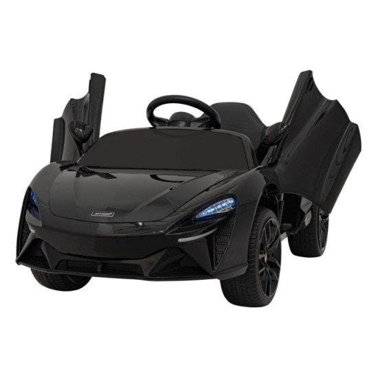 JOKO Elektrické Autíčko McLaren Artura 4x4, penové kolesá, kožené sedadlo, čierne