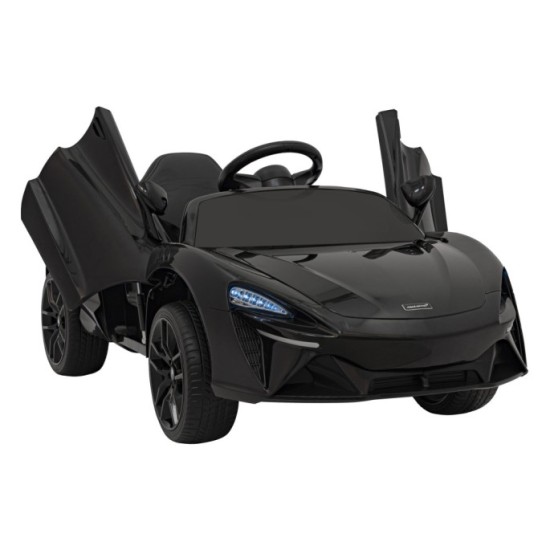 JOKO Elektrické Autíčko McLaren Artura 4x4, penové kolesá, kožené sedadlo, čierne