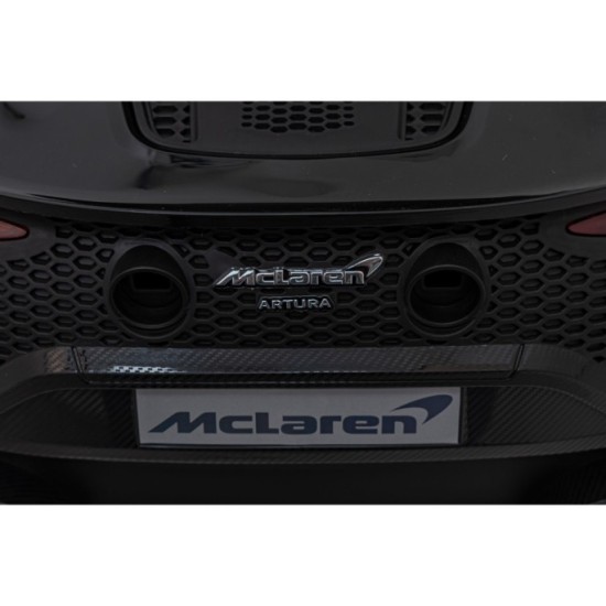 JOKO Elektrické Autíčko McLaren Artura 4x4, penové kolesá, kožené sedadlo, čierne