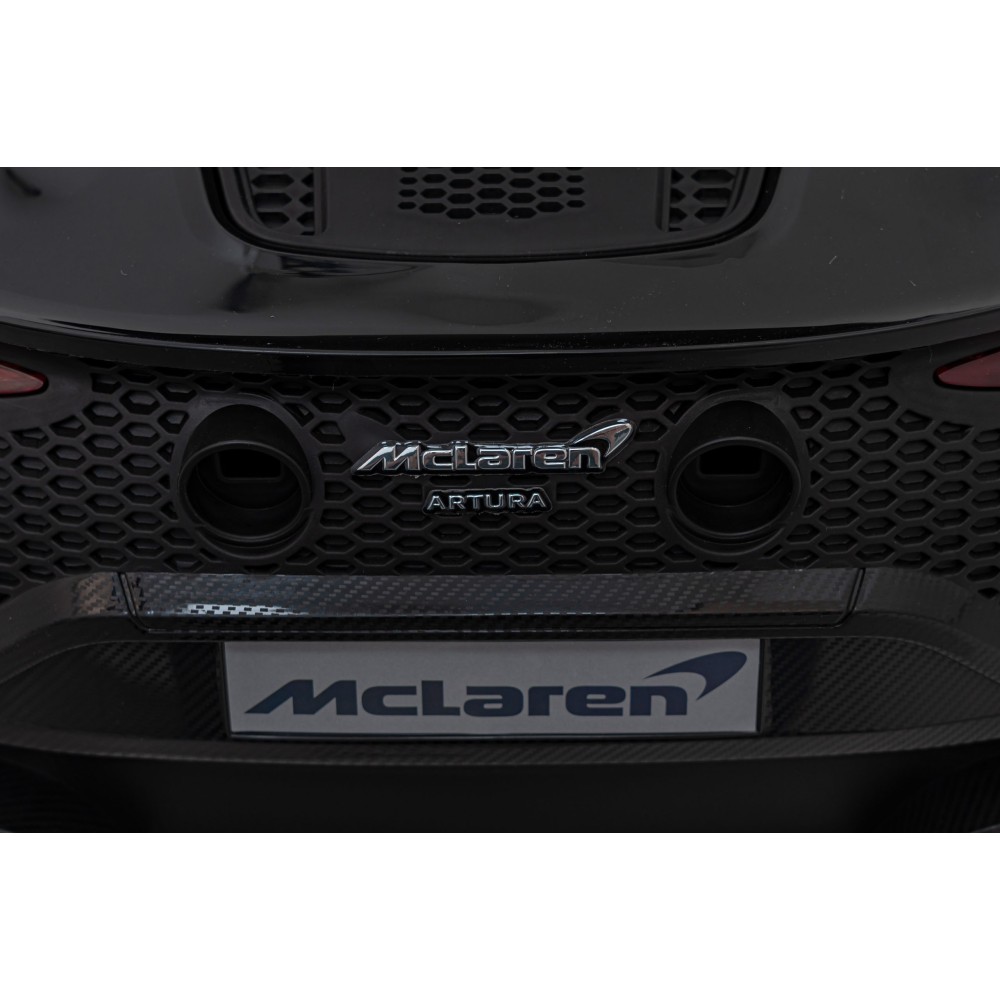 JOKO Elektrické Autíčko McLaren Artura 4x4, penové kolesá, kožené sedadlo, čierne