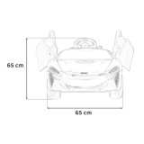 JOKO Elektrické Autíčko McLaren Artura 4x4, penové kolesá, kožené sedadlo, čierne