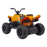 JOKO Elektrická Štvorkolka Mclaren Racing MCL 35 4x4, diaľkové ovládanie, penové kolesá, kožené sedadlo, oranžová