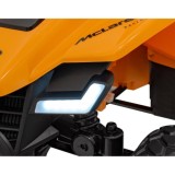 JOKO Elektrická Štvorkolka Mclaren Racing MCL 35 4x4, diaľkové ovládanie, penové kolesá, kožené sedadlo, oranžová