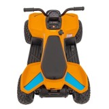 JOKO Elektrická Štvorkolka Mclaren Racing MCL 35 4x4, diaľkové ovládanie, penové kolesá, kožené sedadlo, oranžová