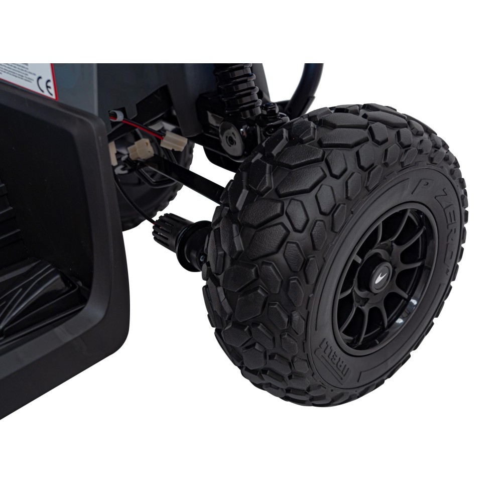 JOKO Elektrická Štvorkolka Mclaren Racing MCL 35 4x4, diaľkové ovládanie, penové kolesá, kožené sedadlo, sivá