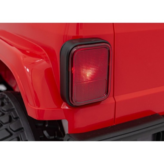 JOKO Elektrické Autíčko Jeep OFF-ROAD 3.0, penové kolesá 4x4, Dvojmiestne kožené sedadlo, červené