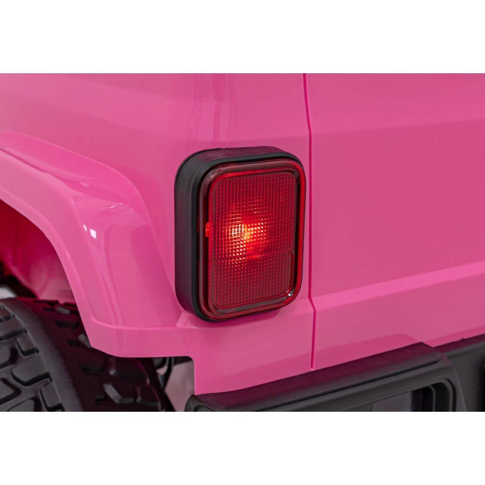 JOKO Elektrické Autíčko Jeep OFF-ROAD 3.0, penové kolesá 4x4, Dvojmiestne kožené sedadlo, ružové