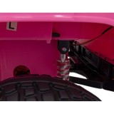 JOKO Elektrické Autíčko Jeep OFF-ROAD 3.0, penové kolesá 4x4, Dvojmiestne kožené sedadlo, ružové