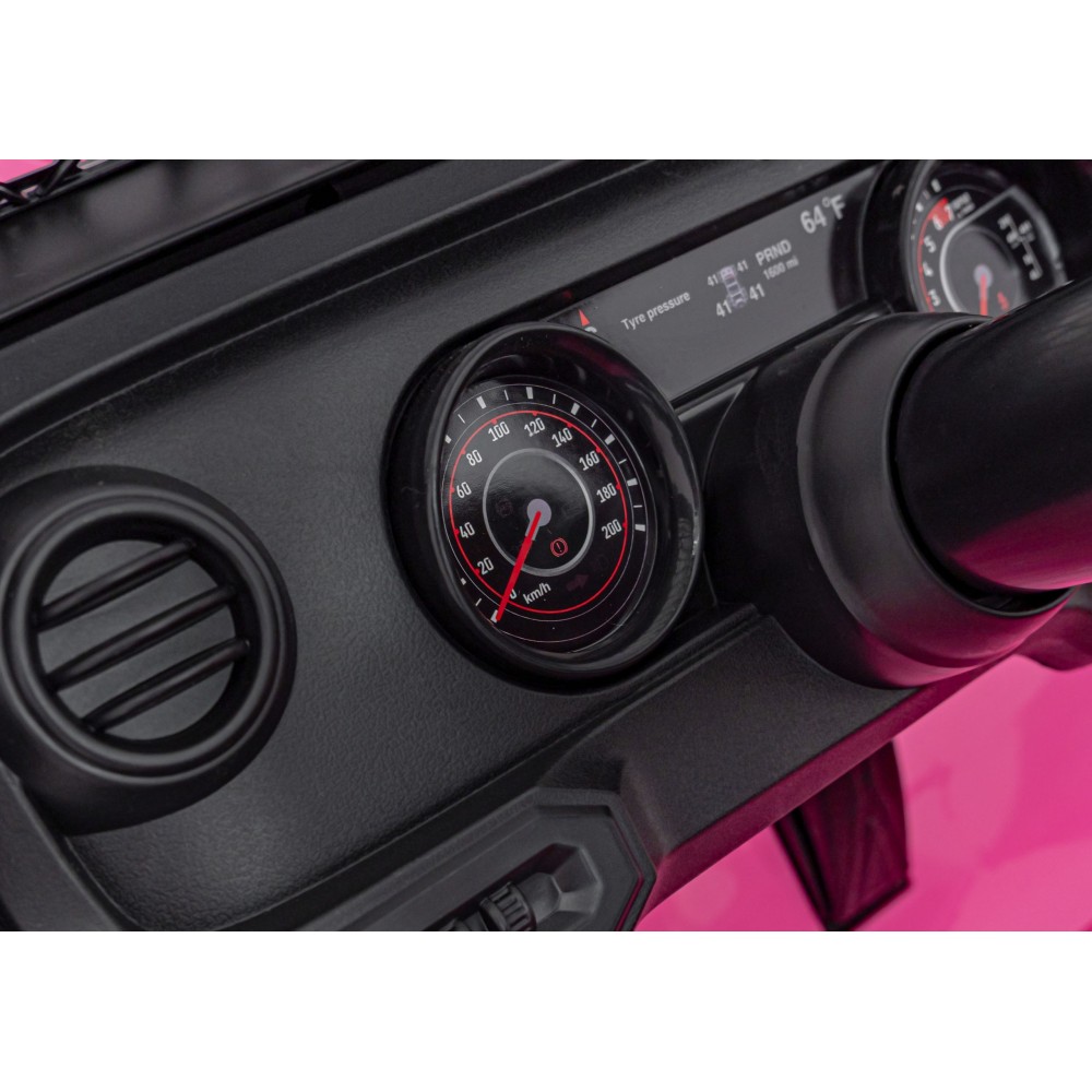 JOKO Elektrické Autíčko Jeep OFF-ROAD 3.0, penové kolesá 4x4, Dvojmiestne kožené sedadlo, ružové