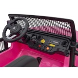 JOKO Elektrické Autíčko Jeep OFF-ROAD 3.0, penové kolesá 4x4, Dvojmiestne kožené sedadlo, ružové