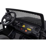 JOKO Elektrické Autíčko Jeep OFF-ROAD 3.0, penové kolesá 4x4, Dvojmiestne kožené sedadlo, čierne