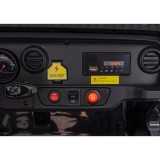 JOKO Elektrické Autíčko Jeep OFF-ROAD 3.0, penové kolesá 4x4, Dvojmiestne kožené sedadlo, čierne