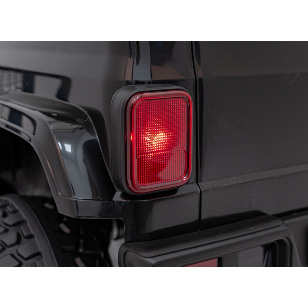 JOKO Elektrické Autíčko Jeep OFF-ROAD 3.0, penové kolesá 4x4, Dvojmiestne kožené sedadlo, čierne