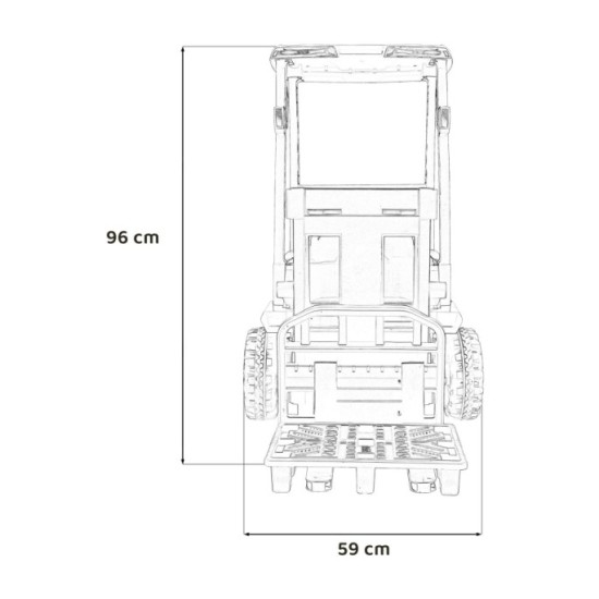 JOKO Elektrický Vysokozdvižný vozík JCB Forklift s Elektrickým Zdvihom + Paleta