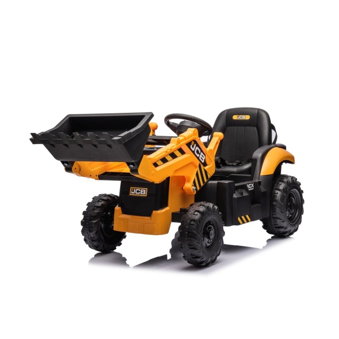 JOKO Elektrický Traktor JCB s naberačkou + diaľkové ovládanie 2,4Ghz, žltý