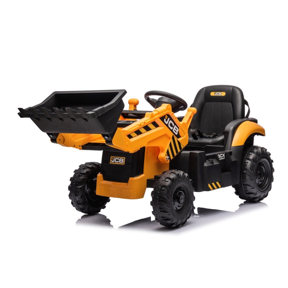 JOKO Elektrický Traktor JCB s naberačkou + diaľkové ovládanie 2,4Ghz, žltý