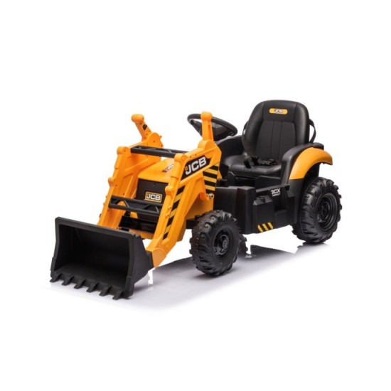 JOKO Elektrický Traktor JCB s naberačkou + diaľkové ovládanie 2,4Ghz, žltý