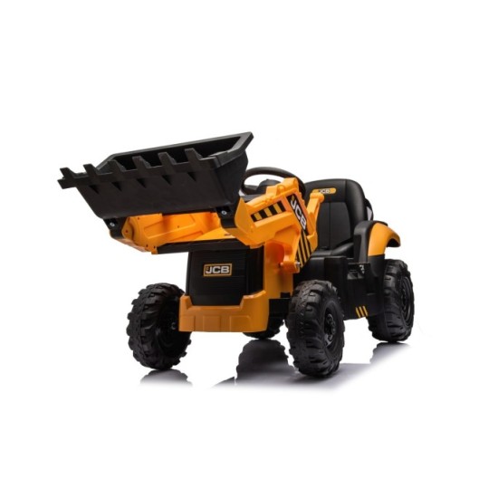 JOKO Elektrický Traktor JCB s naberačkou + diaľkové ovládanie 2,4Ghz, žltý