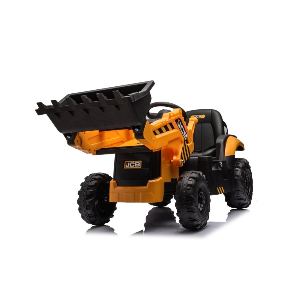 JOKO Elektrický Traktor JCB s naberačkou + diaľkové ovládanie 2,4Ghz, žltý
